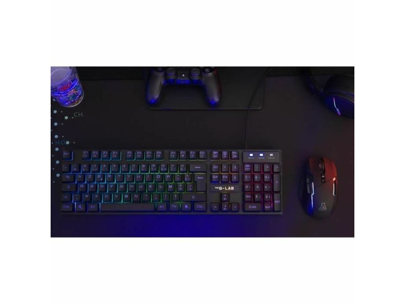 Клавиатура The G-Lab Черен