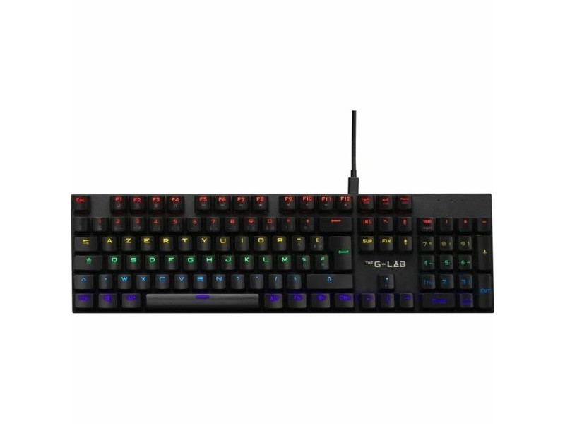 Блутут клавиатура The G-Lab AZERTY Черен френски