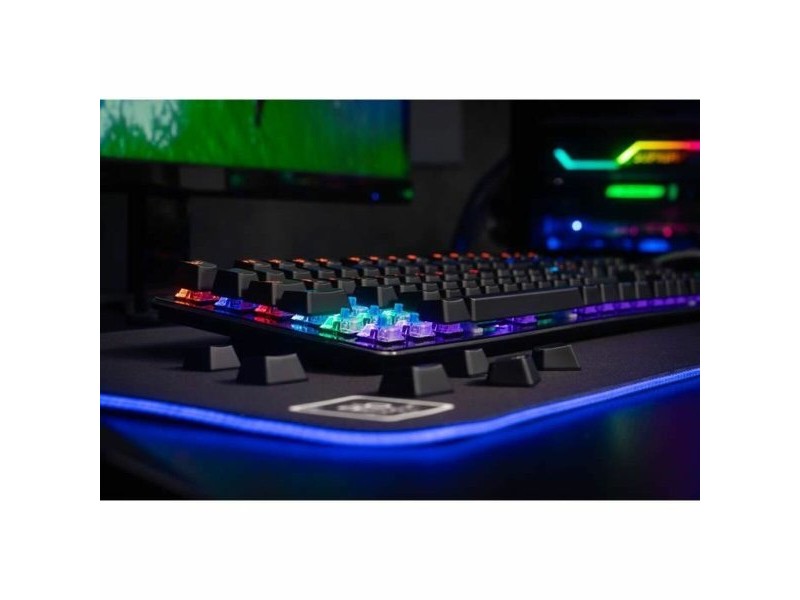 Блутут клавиатура The G-Lab AZERTY Черен френски