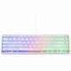 Блутут клавиатура The G-Lab Azerty френски Бял