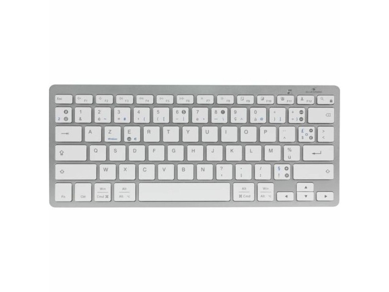 Блутут клавиатура Bluestork KB-MINI-PC-MAC/FR Azerty френски Бял