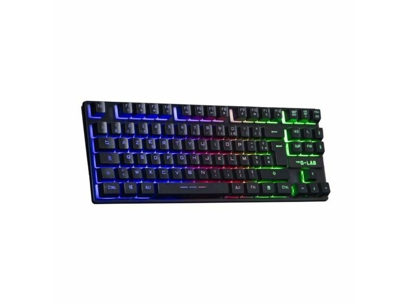 Клавиатура за игри The G-Lab KEYZ CAESIUM TKL WIRELESS Черен AZERTY