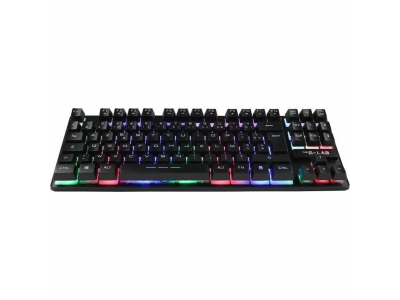 Клавиатура за игри The G-Lab KEYZ CAESIUM TKL WIRELESS Черен AZERTY