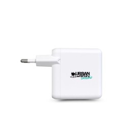 Зарядно за стена + USB кабел C Urban Factory GSC65UF Бял