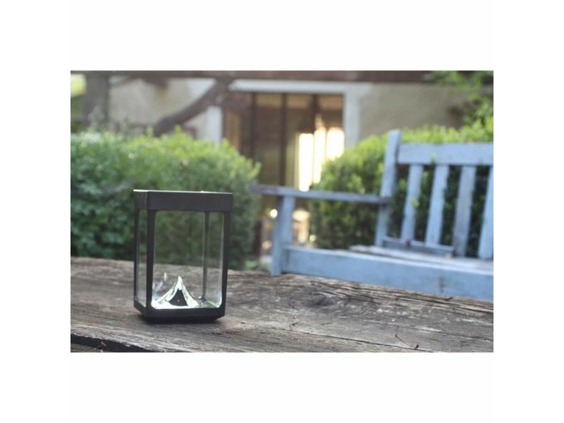 LED Фенер Черен Кристал ABS 12 x 12 x 18 cm