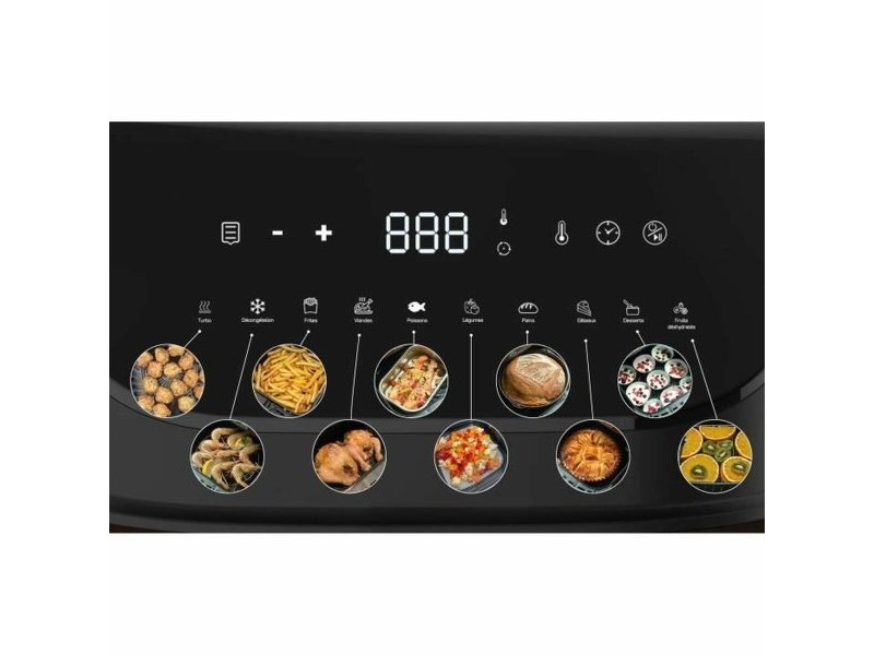 въздушен фритюрник Little Balance Crousty light XL Черен 1600 W 7 L