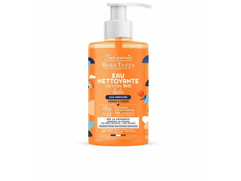 Почистваща Вода без Изплакване за Бебе Beauterra Bio Bebé Без Парфюм 750 ml