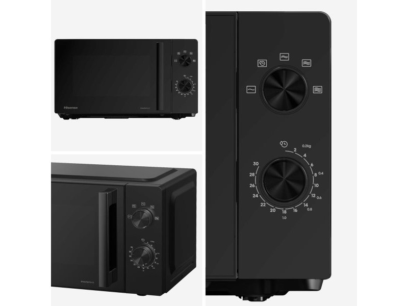 микровълновата фурна Hisense H20MOBP1HI Черен 700 W 20 L