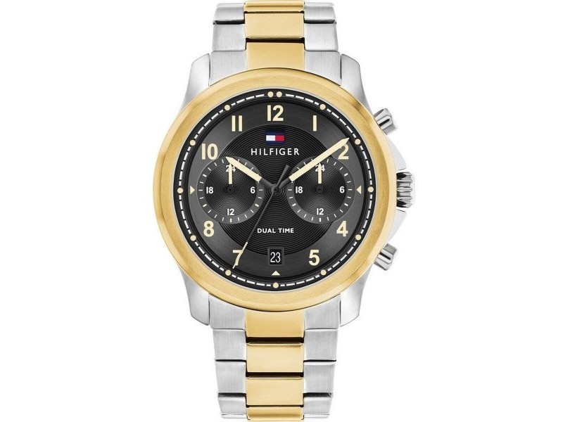 Мъжки часовник Tommy Hilfiger 1710627 Сребрист Златен (Ø 43 mm)