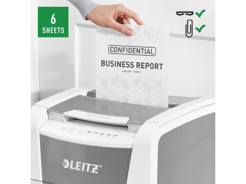 Шредер за хартия за микро рязане Leitz IQ 150 Autofeed P5