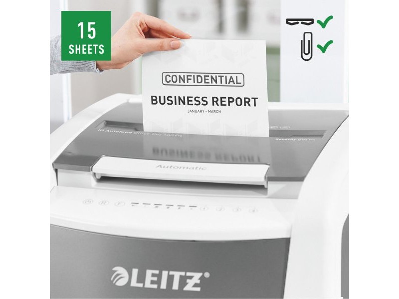 Шредер за хартия Leitz IQ 600 Pro Autofeed P4 60 L