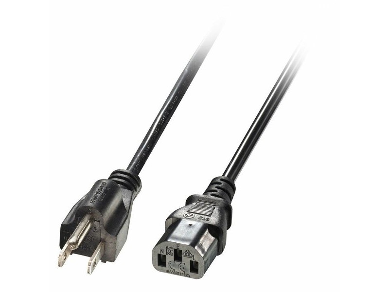 Захранващ кабел C13 (UK) LINDY 30338 Черен