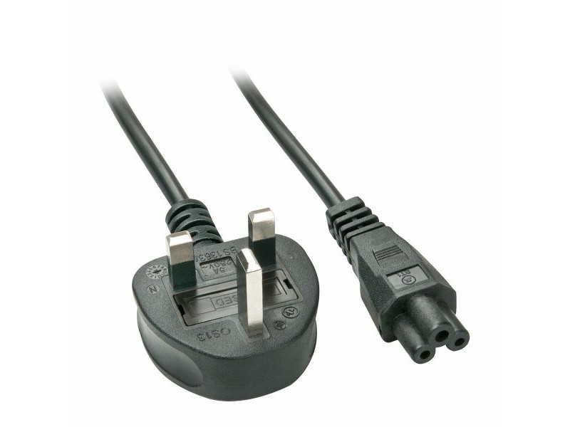 Захранващ кабел UK/IEC C5 LINDY 30409 2 m