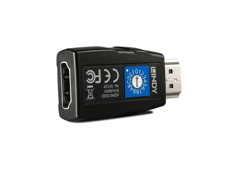 Адаптер HDMI LINDY 32114 Черен