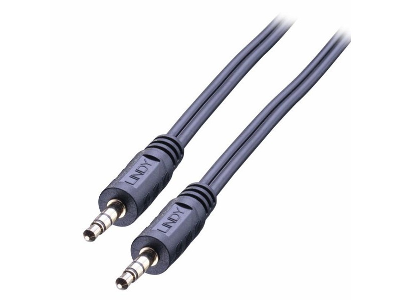 Аудио кабел с жак (3,5 mm) към 2 RCA кабел LINDY 35646 10 m
