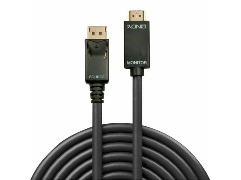 Адаптер за DisplayPort към HDMI LINDY 36921 Черен