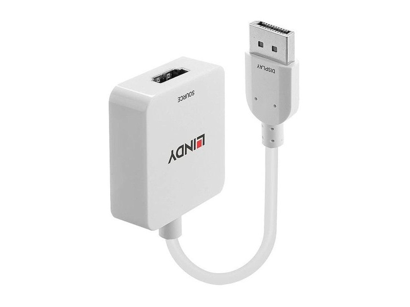 Адаптер за HDMI към DisplayPort LINDY 38303 Бял