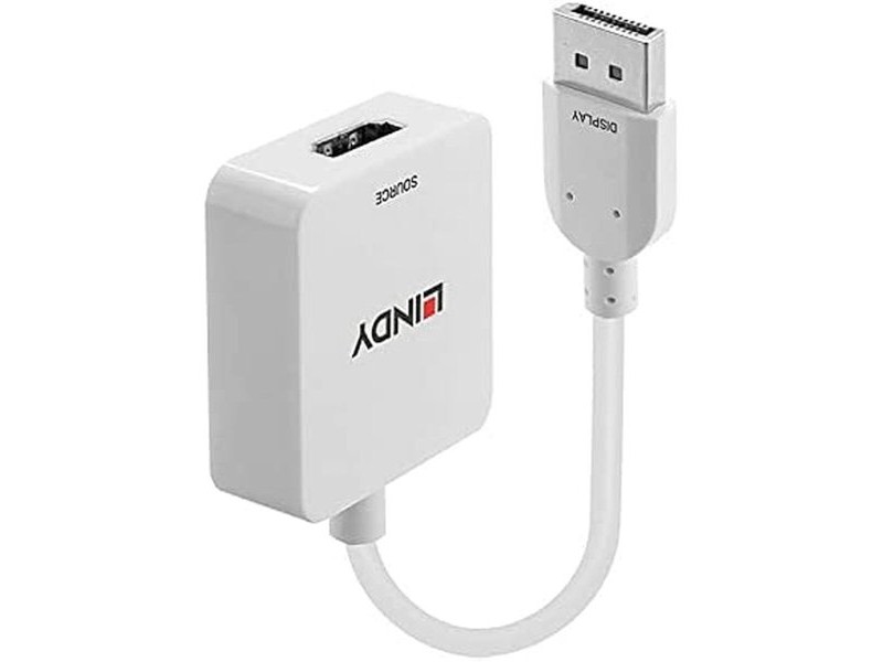Адаптер за HDMI към DisplayPort LINDY 38303 Бял