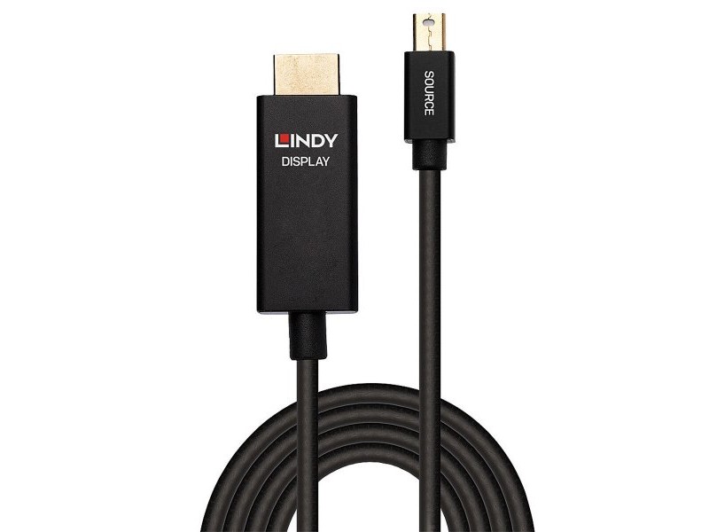 Адаптер за мини DisplayPort към HDMI LINDY 40920 Черен 50 cm