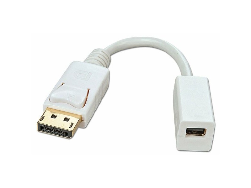 Адаптер за мини DisplayPort към DisplayPort LINDY 41060 Бял