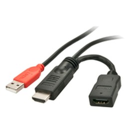 Адаптер HDMI LINDY HDMI 1.4 M/F 5 m Черен