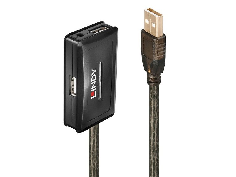 USB извод LINDY 42635 Сив