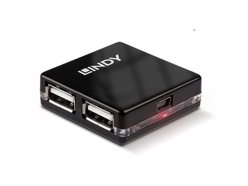 USB извод LINDY 42742 Черен