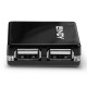 USB извод LINDY 42742 Черен