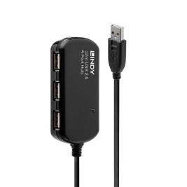 USB извод LINDY 42783 12 m Черен