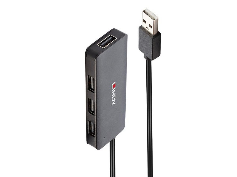 USB извод LINDY 42986 Черен