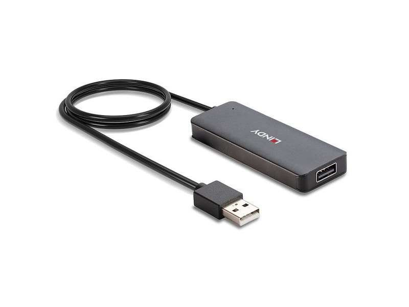 USB извод LINDY 42986 Черен