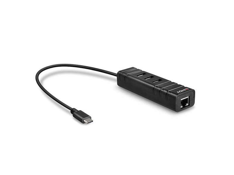 USB извод LINDY 43249 Черен