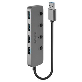USB извод LINDY Черен Сив (1 броя)