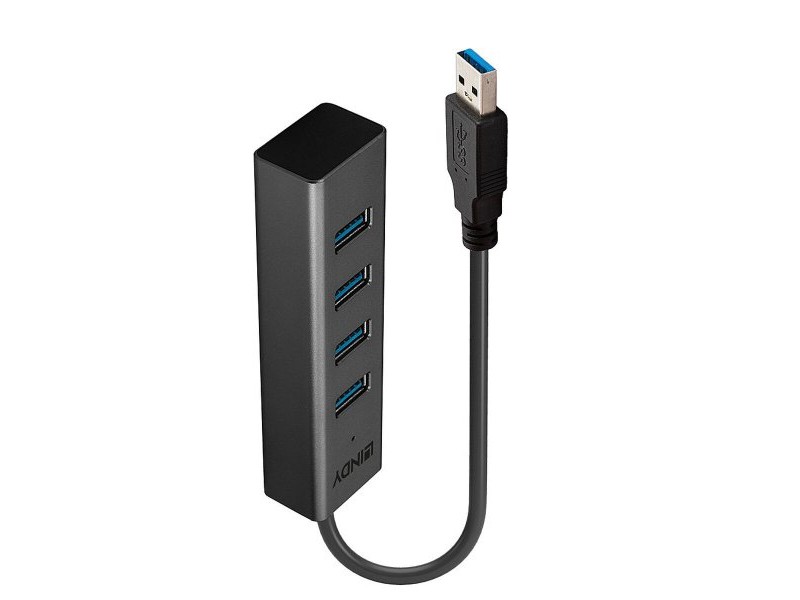 USB извод LINDY 43324 Черен
