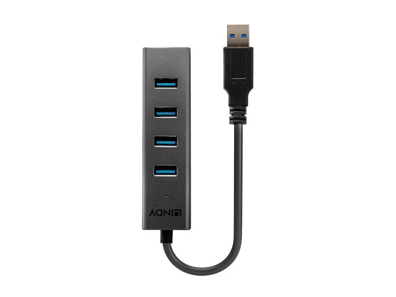 USB извод LINDY 43324 Черен