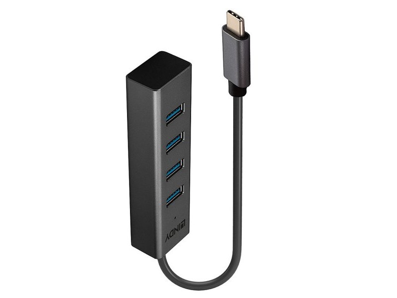 USB извод LINDY 43325 Сив