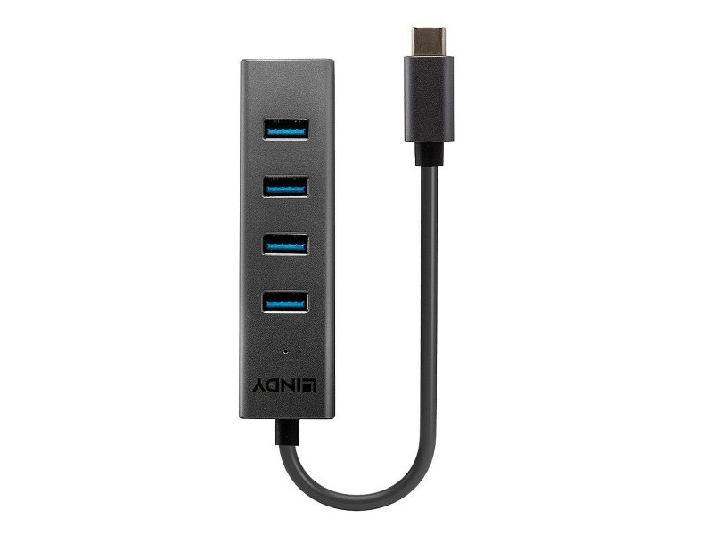 USB извод LINDY 43325 Сив