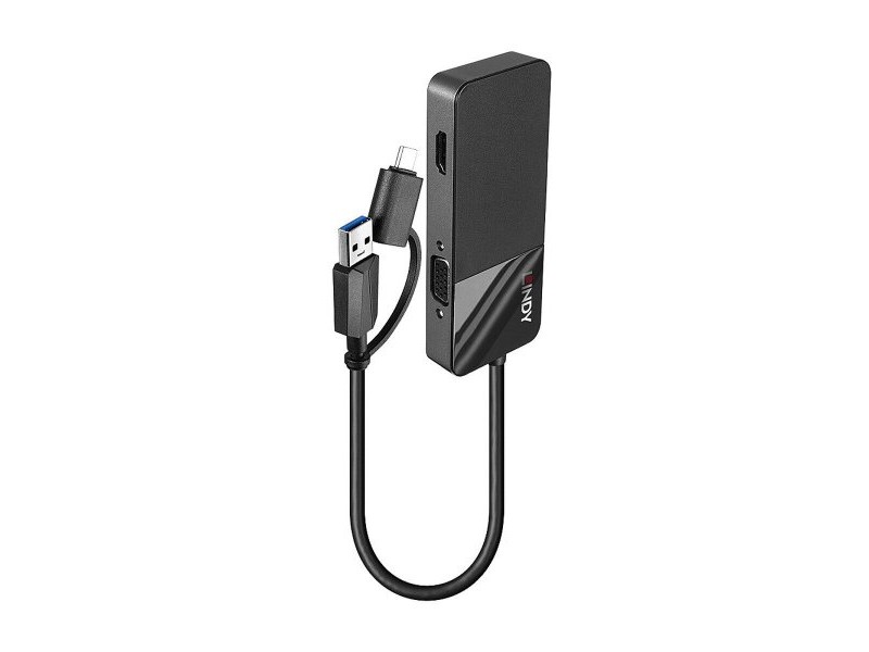 USB извод LINDY 43354 Черен