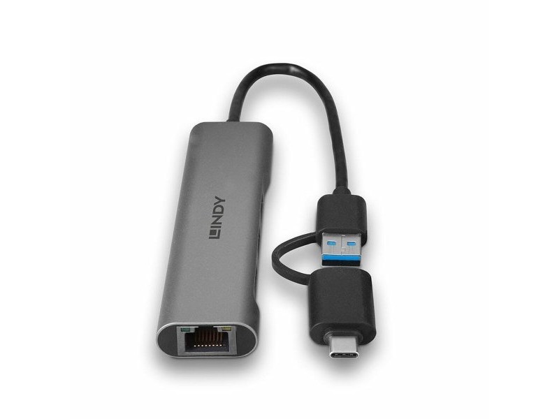 USB извод LINDY 43379 Черен