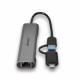 USB извод LINDY 43379 Черен