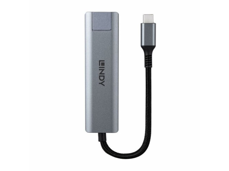 USB извод LINDY 43422 Сив