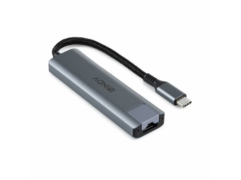 USB извод LINDY 43422 Сив