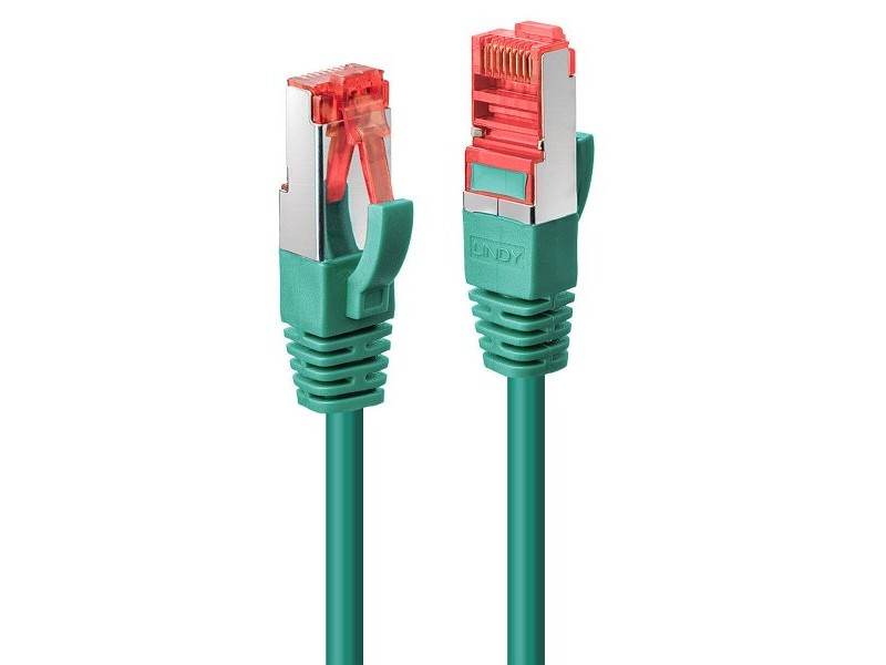 UTP категория 6 твърд мрежови кабел LINDY 47749 2 m Зелен 1 броя