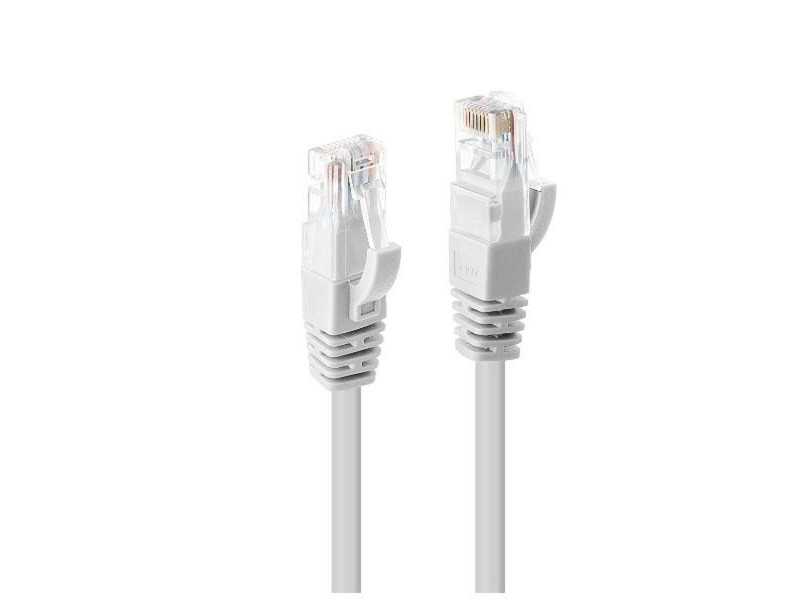 UTP категория 6 твърд мрежови кабел LINDY 48097 Бял 10 m 1 броя