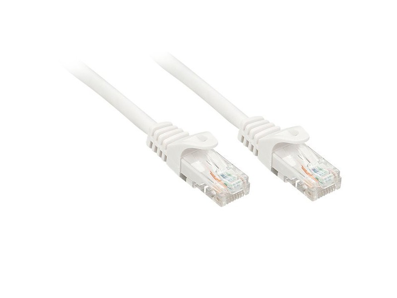 UTP категория 6 твърд мрежови кабел LINDY 48207 Бял 10 m 1 броя