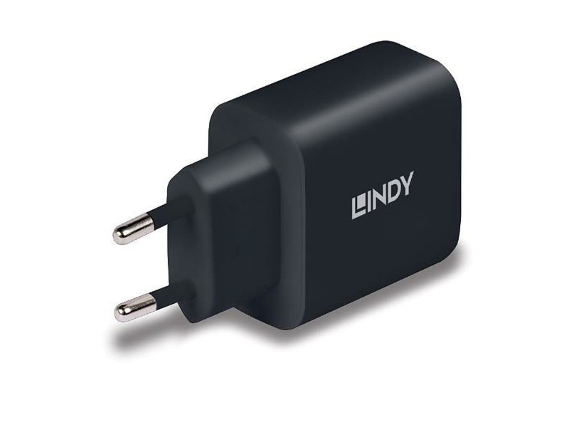 Зарядно за стена LINDY 73426 Черен 65 W