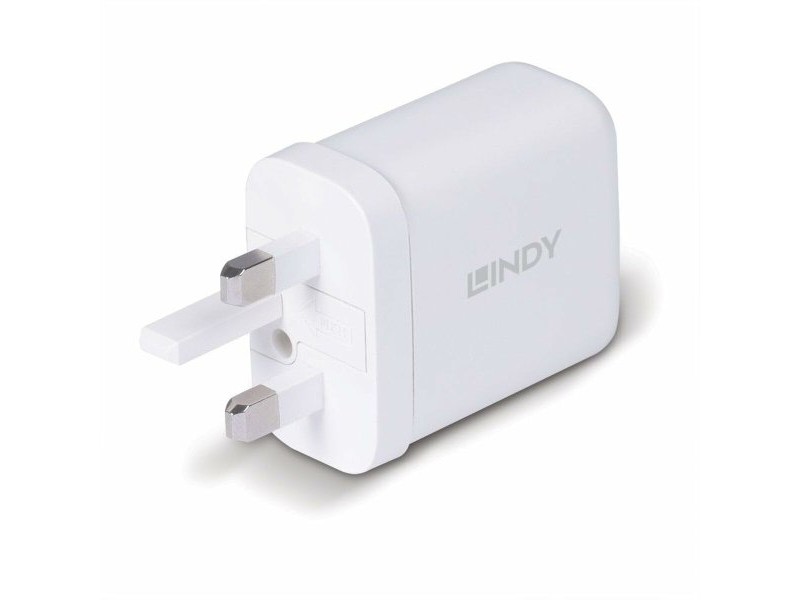 Зарядно за стена LINDY 73428 Бял 65 W
