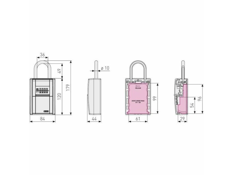 Шкаф за ключове ABUS 797 LED KeyGarage B