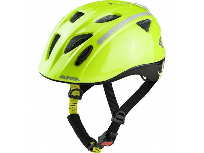 Детска Каска за Велосипед Alpina XIMO FLASH Жълт Черен 49-54 cm