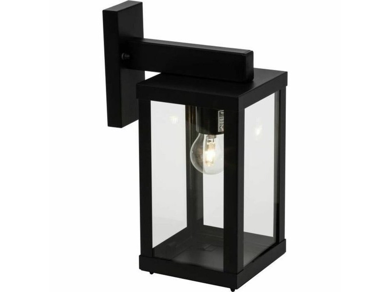 Аплик за стена Brilliant Gaia Навън Черен Метал 60 W E27